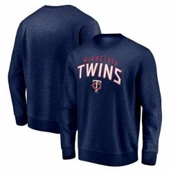 Men's Fanatics Branded Navy Minnesota Twins Gametime Arch Pullover Sweatshirt -Metaverse shop unnamed file 10009