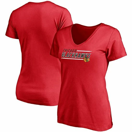 Women's Fanatics Branded Red Chicago Blackhawks Mascot In Bounds V-Neck T-Shirt Women's Fanatics Branded Red Chicago Blackhawks Mascot In Bounds V-Neck T-Shirt -Metaverse shop unnamed file 10012