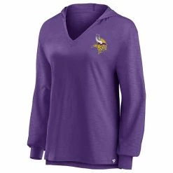 Women's Fanatics Branded Purple Minnesota Vikings Jumper V-Neck Pullover Hoodie -Metaverse shop unnamed file 10055