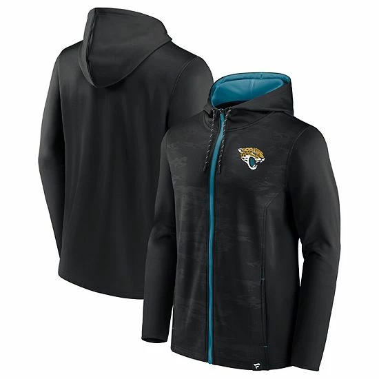 Men's Fanatics Branded Black/Teal Jacksonville Jaguars Ball Carrier Full-Zip Hoodie Men's Fanatics Branded Black/Teal Jacksonville Jaguars Ball Carrier Full-Zip Hoodie -Metaverse shop unnamed file 10074