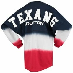 Women's Fanatics Branded Navy/White Houston Texans Ombre Long Sleeve T-Shirt -Metaverse shop unnamed file 10079
