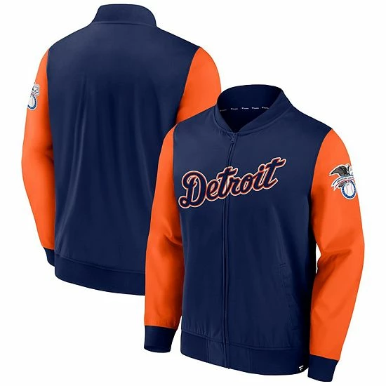 Men's Fanatics Branded Navy/Orange Detroit Tigers Iconic Record Holder Woven Full-Zip Bomber Jacket Men's Fanatics Branded Navy/Orange Detroit Tigers Iconic Record Holder Woven Full-Zip Bomber Jacket -Metaverse shop unnamed file 10118