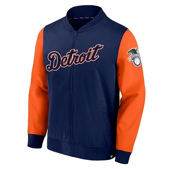 Men's Fanatics Branded Navy/Orange Detroit Tigers Iconic Record Holder Woven Full-Zip Bomber Jacket Men's Fanatics Branded Navy/Orange Detroit Tigers Iconic Record Holder Woven Full-Zip Bomber Jacket -Metaverse shop unnamed file 10119