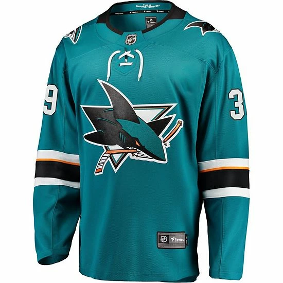 Men's Fanatics Branded Logan Couture Teal San Jose Sharks Home Premier Breakaway Player Jersey 5 Men's Fanatics Branded Logan Couture Teal San Jose Sharks Home Premier Breakaway Player Jersey - Image 3
