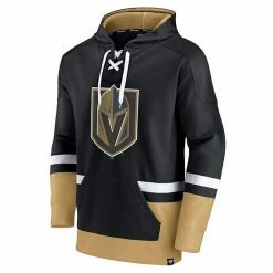 Men's Fanatics Branded Black Vegas Golden Knights First Battle Power Play Pullover Hoodie -Metaverse shop unnamed file 10199