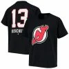 Youth Fanatics Branded Nico Hischier Black New Jersey Devils Name & Number T-Shirt