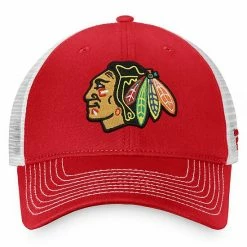 Men's Fanatics Branded Red Chicago Blackhawks Core Primary Logo Trucker Snapback Hat 4 Men's Fanatics Branded Red Chicago Blackhawks Core Primary Logo Trucker Snapback Hat -Metaverse shop unnamed file 10280