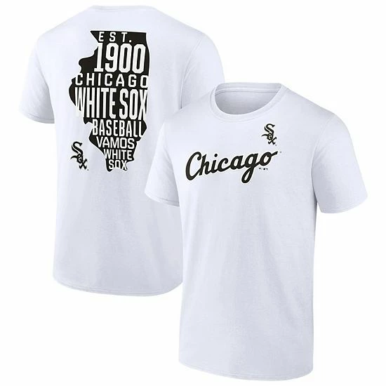 Men's Fanatics Branded White Chicago White Sox Hometown Hot Shot T-Shirt Men's Fanatics Branded White Chicago White Sox Hometown Hot Shot T-Shirt -Metaverse shop unnamed file 10304