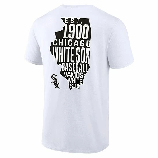 Men's Fanatics Branded White Chicago White Sox Hometown Hot Shot T-Shirt Men's Fanatics Branded White Chicago White Sox Hometown Hot Shot T-Shirt -Metaverse shop unnamed file 10307