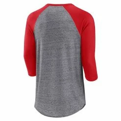 Men's Fanatics Branded Heathered Gray/Red St. Louis Cardinals Iconic Above Heat Speckled Raglan Henley 3/4 Sleeve T-Shirt 5 Men's Fanatics Branded Heathered Gray/Red St. Louis Cardinals Iconic Above Heat Speckled Raglan Henley 3/4 Sleeve T-Shirt -Metaverse shop unnamed file 10316