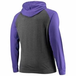 Men's Fanatics Branded Purple/Heathered Charcoal Minnesota Vikings Big & Tall Lightweight Raglan Pullover Hoodie -Metaverse shop unnamed file 1032