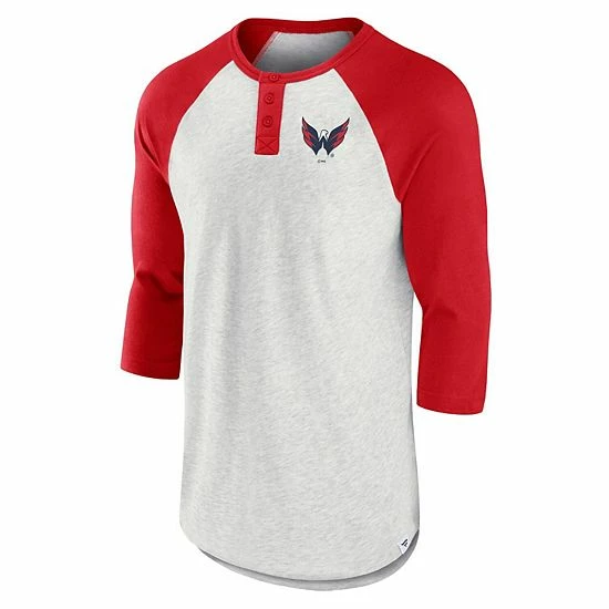 Men's Fanatics Branded Ash/Red Washington Capitals True Classics Better Believe Raglan Henley Three-Quarter Sleeve T-Shirt Men's Fanatics Branded Ash/Red Washington Capitals True Classics Better Believe Raglan Henley Three-Quarter Sleeve T-Shirt -Metaverse shop unnamed file 10326