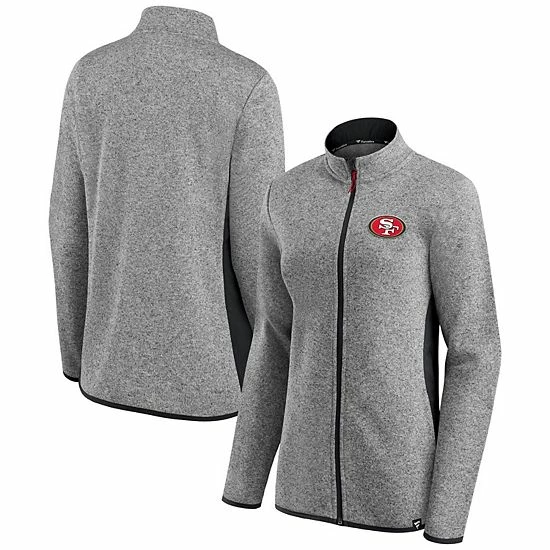 Women's Fanatics Branded Heathered Gray/Black San Francisco 49ers Block Party Primary Logo Full-Zip Jacket Women's Fanatics Branded Heathered Gray/Black San Francisco 49ers Block Party Primary Logo Full-Zip Jacket -Metaverse shop unnamed file 10347