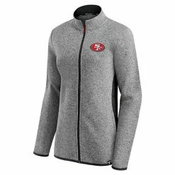 Women's Fanatics Branded Heathered Gray/Black San Francisco 49ers Block Party Primary Logo Full-Zip Jacket 4 Women's Fanatics Branded Heathered Gray/Black San Francisco 49ers Block Party Primary Logo Full-Zip Jacket -Metaverse shop unnamed file 10349