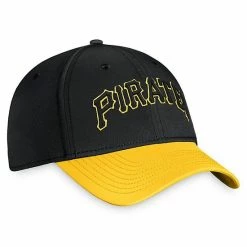Men's Fanatics Branded Black/Gold Pittsburgh Pirates Core Flex Hat 5 Men's Fanatics Branded Black/Gold Pittsburgh Pirates Core Flex Hat -Metaverse shop unnamed file 10353