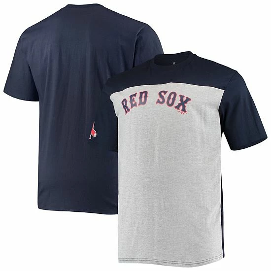 Men's Fanatics Branded Navy/Heathered Gray Boston Red Sox Big & Tall Colorblock T-Shirt Men's Fanatics Branded Navy/Heathered Gray Boston Red Sox Big & Tall Colorblock T-Shirt -Metaverse shop unnamed file 10359