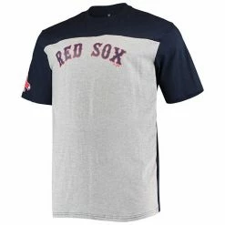 Men's Fanatics Branded Navy/Heathered Gray Boston Red Sox Big & Tall Colorblock T-Shirt 4 Men's Fanatics Branded Navy/Heathered Gray Boston Red Sox Big & Tall Colorblock T-Shirt -Metaverse shop unnamed file 10360
