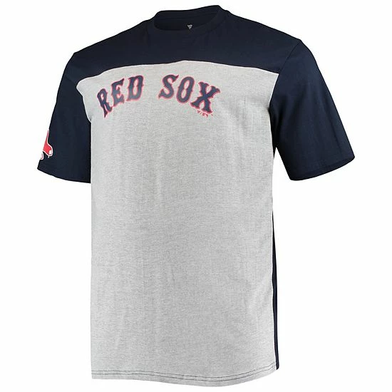 Men's Fanatics Branded Navy/Heathered Gray Boston Red Sox Big & Tall Colorblock T-Shirt Men's Fanatics Branded Navy/Heathered Gray Boston Red Sox Big & Tall Colorblock T-Shirt -Metaverse shop unnamed file 10360