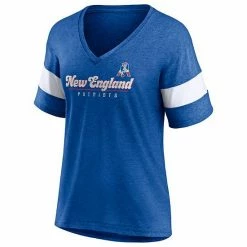 Women's Fanatics Branded Heathered Royal New England Patriots Give It All Half-Sleeve V-Neck T-Shirt 4 Women's Fanatics Branded Heathered Royal New England Patriots Give It All Half-Sleeve V-Neck T-Shirt -Metaverse shop unnamed file 10387