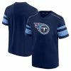 Men's Fanatics Branded Navy Tennessee Titans Textured Hashmark V-Neck T-Shirt -Metaverse shop unnamed file 10389