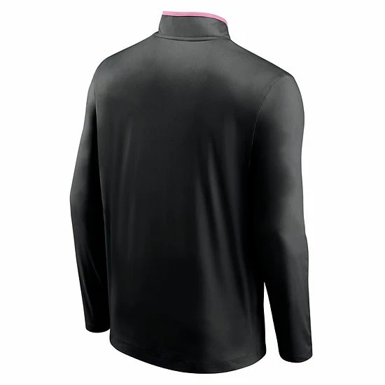 Men's Fanatics Branded Black Inter Miami CF Lineup Quarter-Zip Jacket 6 Men's Fanatics Branded Black Inter Miami CF Lineup Quarter-Zip Jacket - Image 4