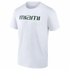 Men's Fanatics Branded White Miami Hurricanes Game Day 2-Hit T-Shirt -Metaverse shop unnamed file 10431