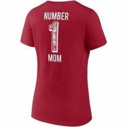 Women's Fanatics Branded Scarlet San Francisco 49ers Team Mother's Day V-Neck T-Shirt -Metaverse shop unnamed file 10435