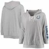 Women's Fanatics Branded Heathered Gray Indianapolis Colts Plus Size Lace-Up Pullover Hoodie 1 Women's Fanatics Branded Heathered Gray Indianapolis Colts Plus Size Lace-Up Pullover Hoodie -Metaverse shop unnamed file 10453