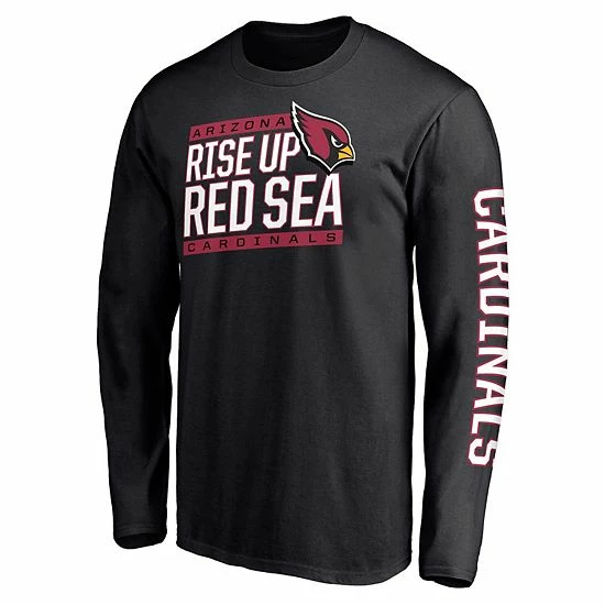 Men's Fanatics Branded Black Arizona Cardinals Hometown Collection Facemask Long Sleeve T-Shirt 4 Men's Fanatics Branded Black Arizona Cardinals Hometown Collection Facemask Long Sleeve T-Shirt - Image 2
