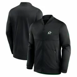 Men's Fanatics Branded Black Dallas Stars Locker Room Full-Zip Jacket