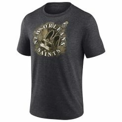 Men's Fanatics Branded Heathered Charcoal New Orleans Saints Sporting Chance Tri-Blend T-Shirt -Metaverse shop unnamed file 10655