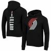 Men's Fanatics Branded Damian Lillard Black Portland Trail Blazers Team Playmaker Name & Number Pullover Hoodie -Metaverse shop unnamed file 10664