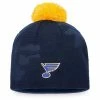 Women's Fanatics Branded Navy/Gold St. Louis Blues Authentic Pro Team Locker Room Beanie With Pom -Metaverse shop unnamed file 10687