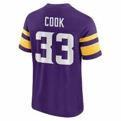 Men's Fanatics Branded Dalvin Cook Purple Minnesota Vikings Hashmark Name & Number V-Neck T-Shirt -Metaverse shop unnamed file 1069