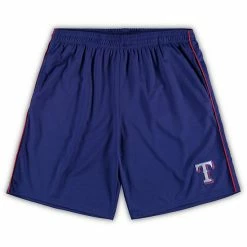 Men's Fanatics Branded Royal Texas Rangers Big & Tall Mesh Shorts