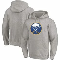 Men's Fanatics Branded Gray Buffalo Sabres Primary Logo Pullover Hoodie 3 Men's Fanatics Branded Gray Buffalo Sabres Primary Logo Pullover Hoodie -Metaverse shop unnamed file 10710