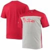 Men's Fanatics Branded Red/Heathered Gray Philadelphia Phillies Big & Tall Colorblock T-Shirt -Metaverse shop unnamed file 1073