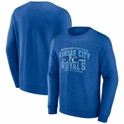 Men's Fanatics Branded Heathered Royal Kansas City Royals Classic Move Pullover Sweatshirt -Metaverse shop unnamed file 10737
