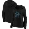 Women's Fanatics Branded Black Miami Marlins Official Logo Crossover V-Neck Pullover Hoodie 1 Women's Fanatics Branded Black Miami Marlins Official Logo Crossover V-Neck Pullover Hoodie -Metaverse shop unnamed file 10782