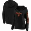 Women's Fanatics Branded Black Baltimore Orioles Core High Class Crossover Pullover Hoodie