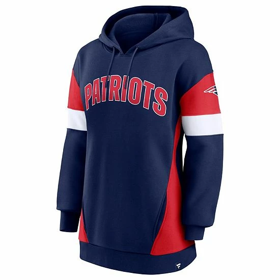 Women's Fanatics Branded Navy/Red New England Patriots Lock It Down Pullover Hoodie 5 Women's Fanatics Branded Navy/Red New England Patriots Lock It Down Pullover Hoodie - Image 3