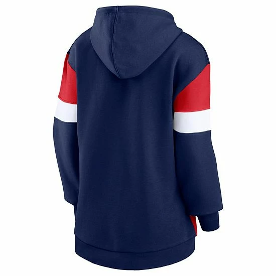 Women's Fanatics Branded Navy/Red New England Patriots Lock It Down Pullover Hoodie 6 Women's Fanatics Branded Navy/Red New England Patriots Lock It Down Pullover Hoodie - Image 4