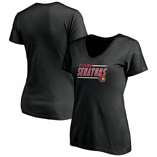 Women's Fanatics Branded Black Ottawa Senators Plus Size Mascot In Bounds V-Neck T-Shirt 4 Women's Fanatics Branded Black Ottawa Senators Plus Size Mascot In Bounds V-Neck T-Shirt - Image 2