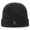 Men's Fanatics Branded Black Vegas Golden Knights Authentic Pro Black Ice Cuffed Knit Hat -Metaverse shop unnamed file 10875