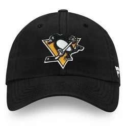 Men's Fanatics Branded Black Pittsburgh Penguins Core Primary Logo Adjustable Hat -Metaverse shop unnamed file 10911