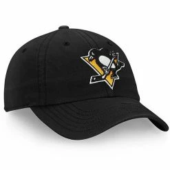Men's Fanatics Branded Black Pittsburgh Penguins Core Primary Logo Adjustable Hat -Metaverse shop unnamed file 10912