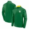 Men's Fanatics Branded Green Oregon Ducks Ringer Quarter-Zip Top -Metaverse shop unnamed file 10917