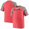 Men's Fanatics Branded Red/Heathered Gray Atlanta Falcons Big & Tall Two-Stripe Tri-Blend Raglan T-Shirt -Metaverse shop unnamed file 10921