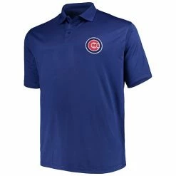Fanatics Men's Majestic Royal Chicago Cubs Big & Tall Solid Birdseye Polo -Metaverse shop unnamed file 10925