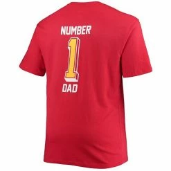 Men's Fanatics Branded Red Kansas City Chiefs Big & Tall #1 Dad 2-Hit T-Shirt -Metaverse shop unnamed file 10930